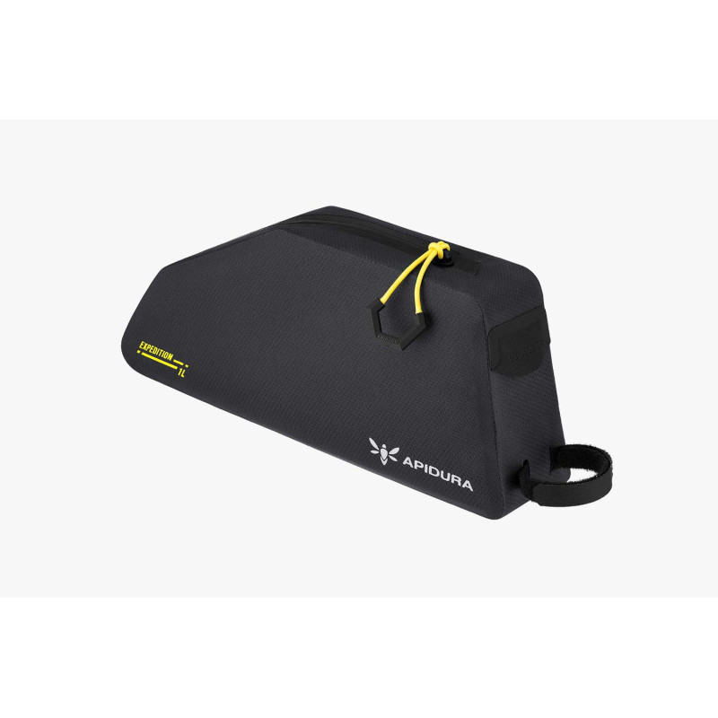 Sacoche top tube Apidura 1 L étanche, légère et stable pour le bikepacking et le gravel.