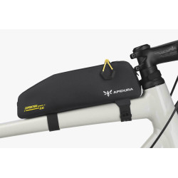 Sacoche top tube Apidura 0,6 L étanche, légère et stable pour le bikepacking et le gravel.