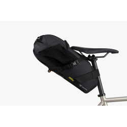 Sacoche de selle Apidura 9 L étanche, stable et légère pour le bikepacking longue distance.