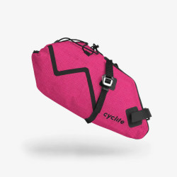 Sacoche de selle Cyclite Pink Rush, ultralégère et stable, proposée en édition limitée rose.