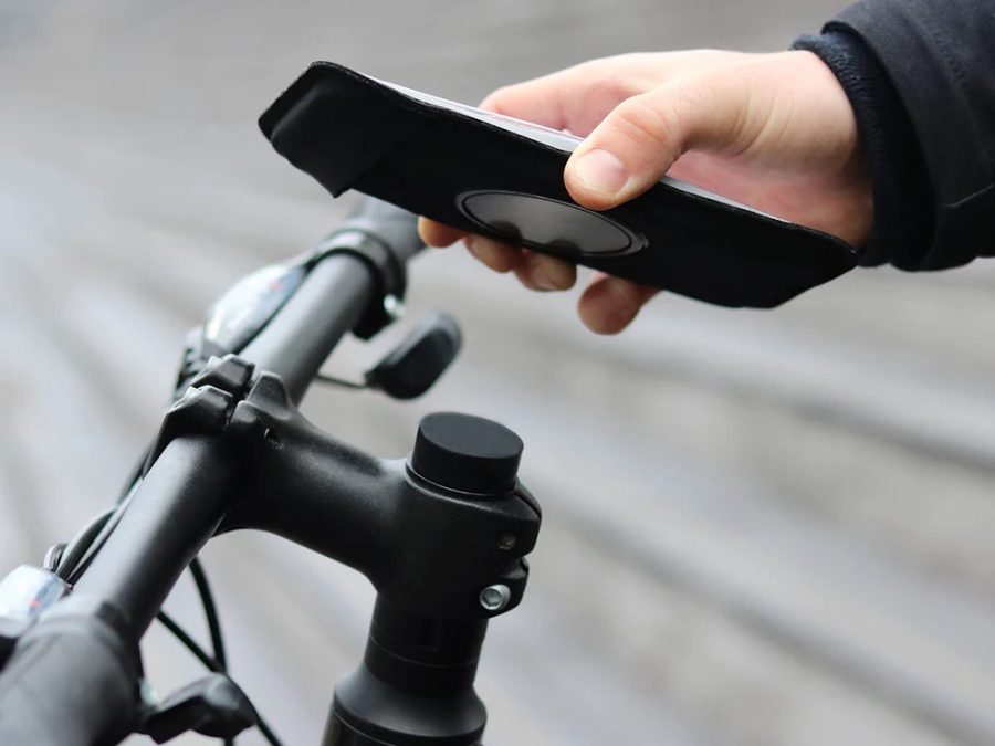 Support téléphone vélo magnétique potence