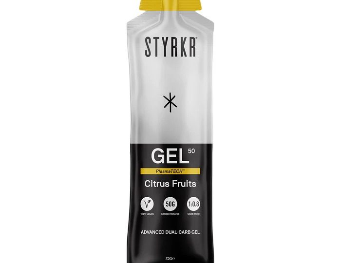 Gel énergétique GEL50 Dual-Carb aux agrumes Styrkr