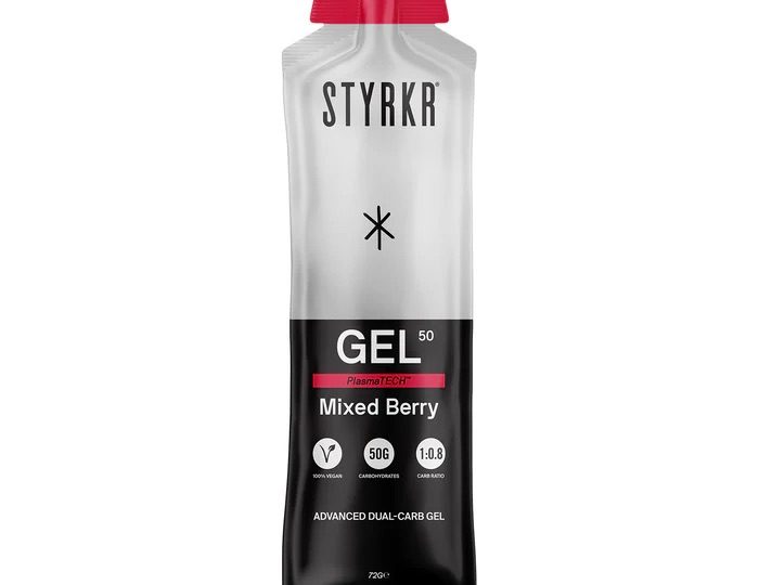 Gel énergétique GEL50 Dual-Carb aux baies mélangées Styrkr