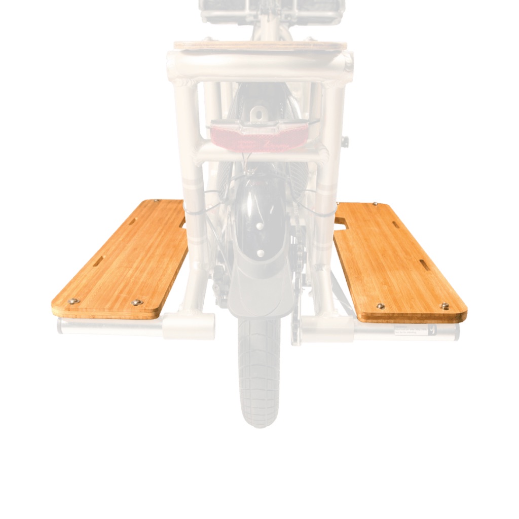 Yuba Spicy SideBoards – Repose-pieds en bambou pour vélo cargo Spicy Curry_1