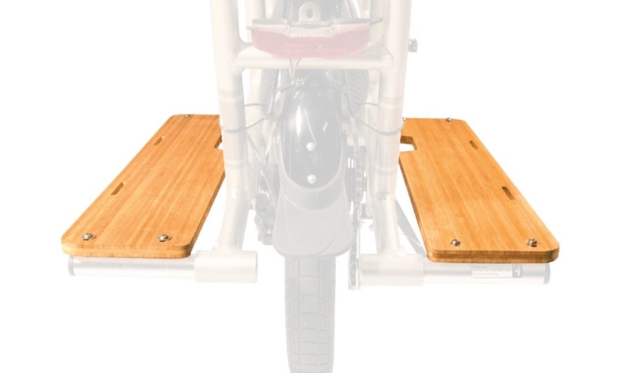 Yuba Spicy SideBoards – Repose-pieds en bambou pour vélo cargo Spicy Curry