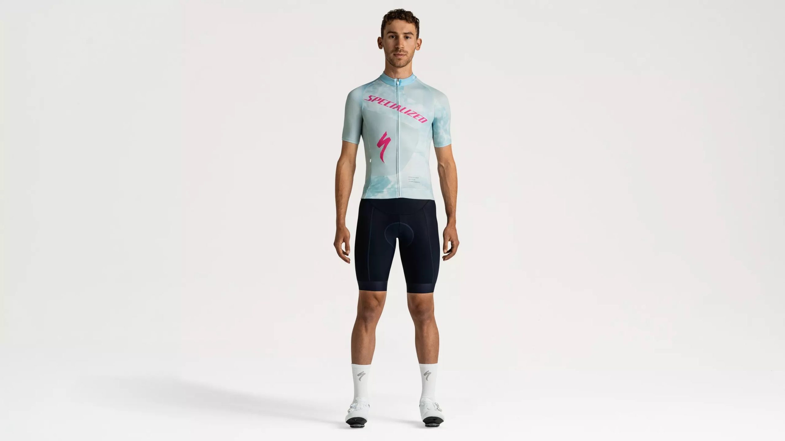 Maillot à manches courtes Specialized Foundation Graphic pour homme Bleu_1