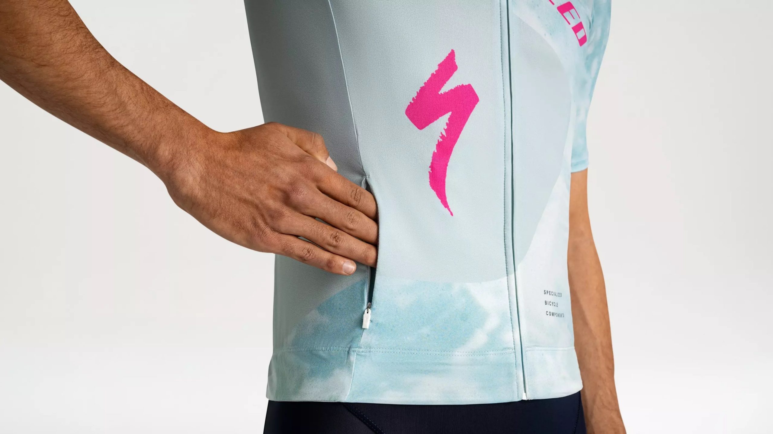 Maillot à manches courtes Specialized Foundation Graphic pour homme Bleu_5