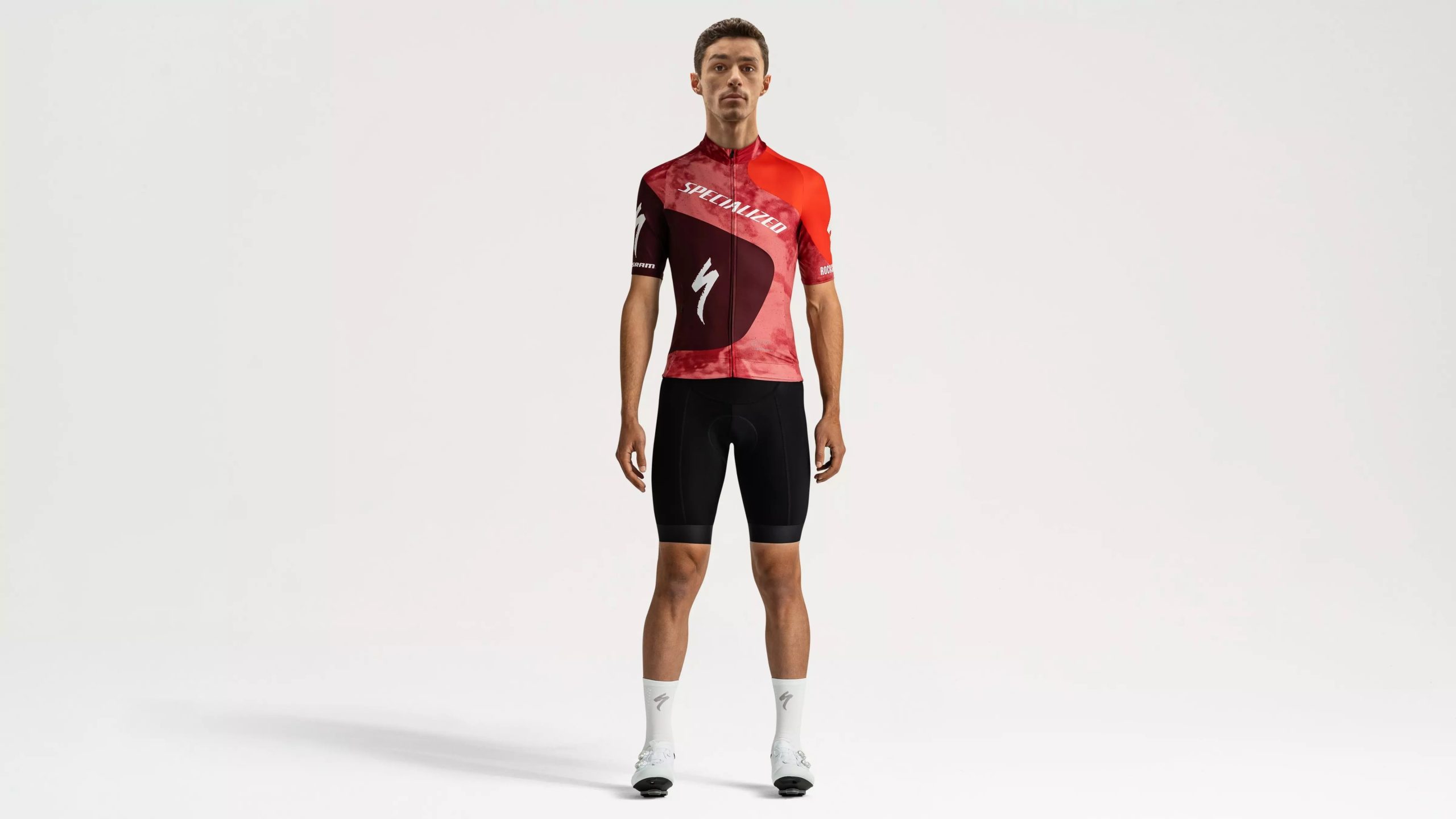Maillot à manches courtes Specialized Foundation Graphic pour homme Rouge
