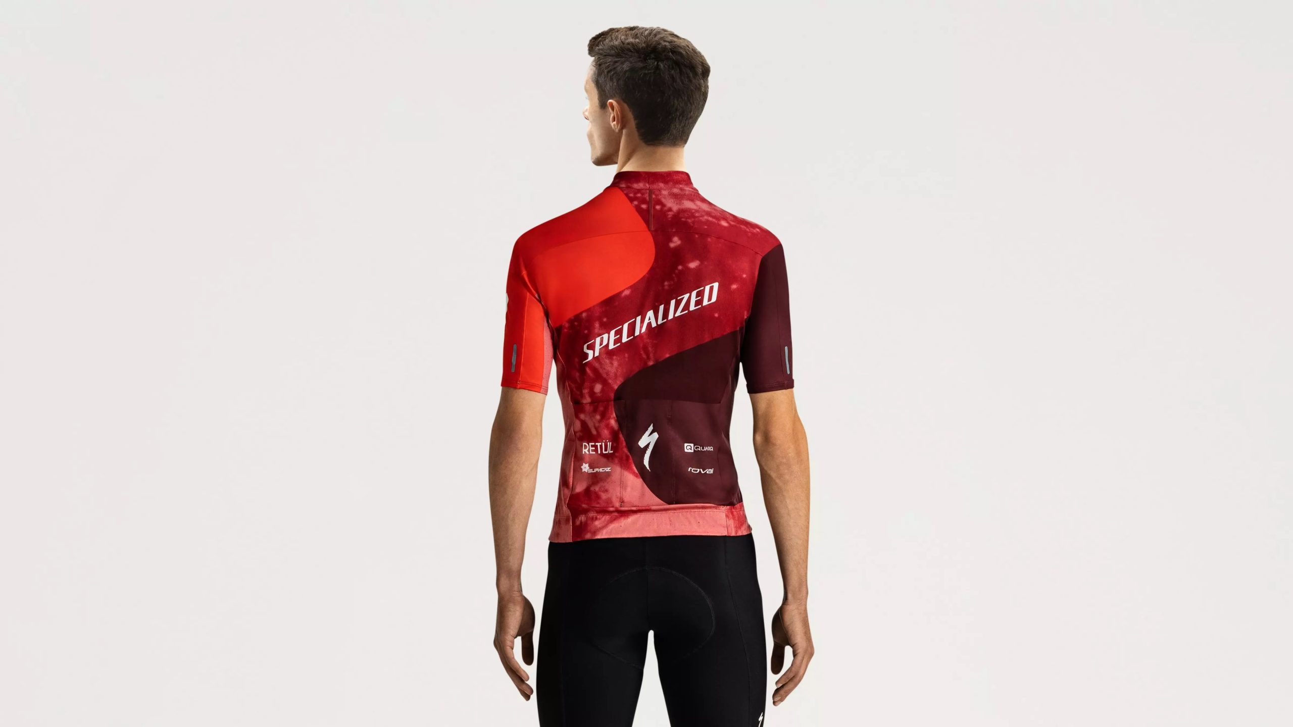Maillot à manches courtes Specialized Foundation Graphic pour homme Rouge_2