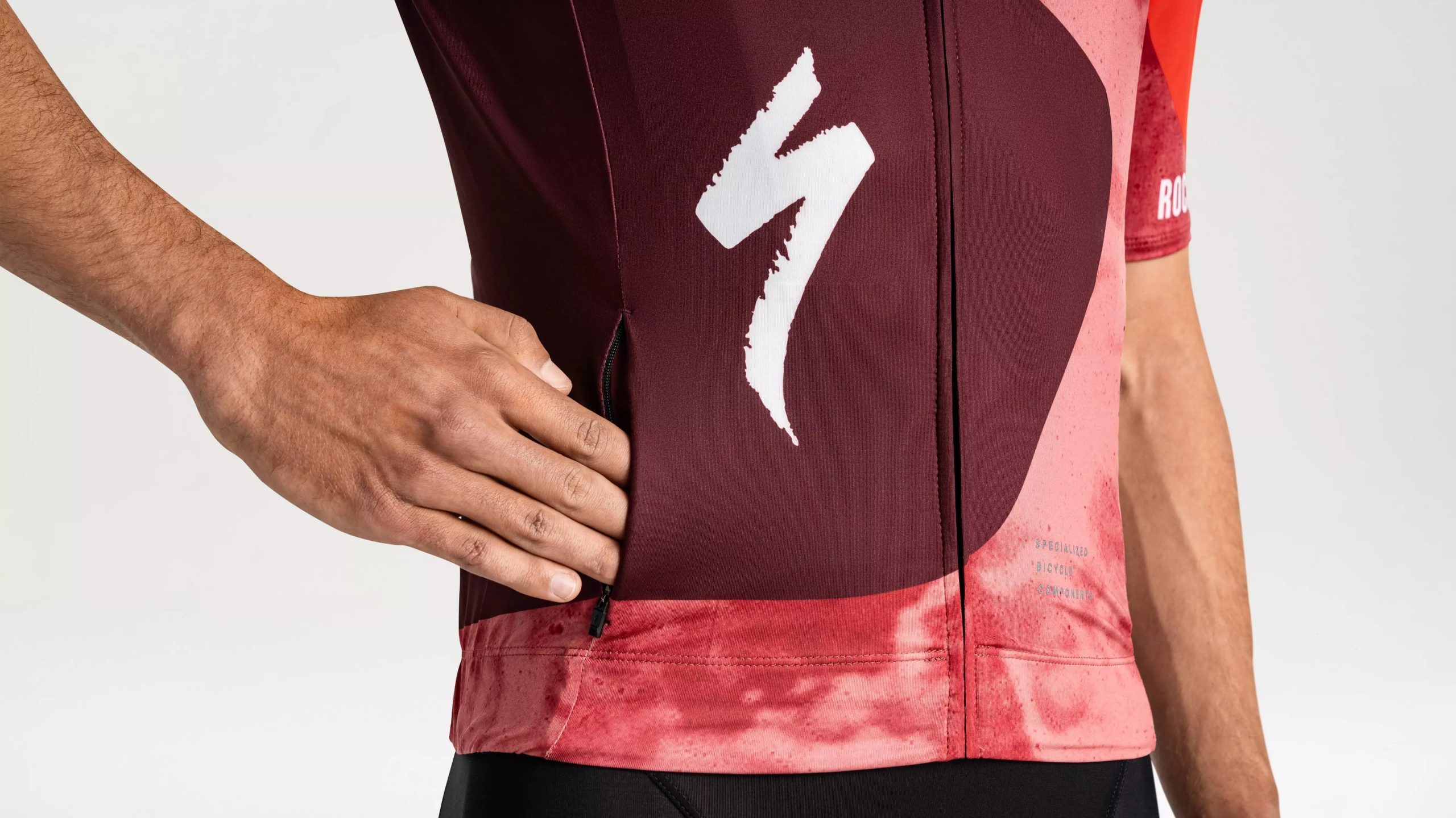 Maillot à manches courtes Specialized Foundation Graphic pour homme Rouge_4