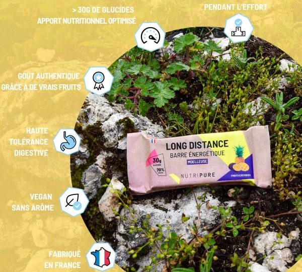 Nutripure Barre Énergétique Long Distance – EXOTIQUE  Vendue à l’unité