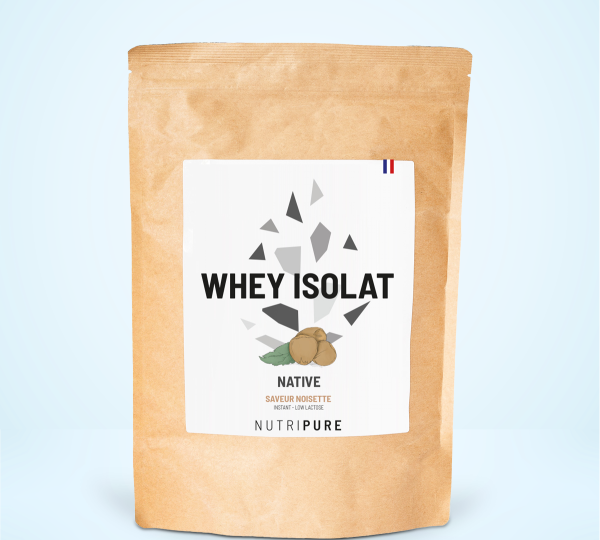 Nutripure Whey Isolate Native – Protéine isolat Noisette 750G