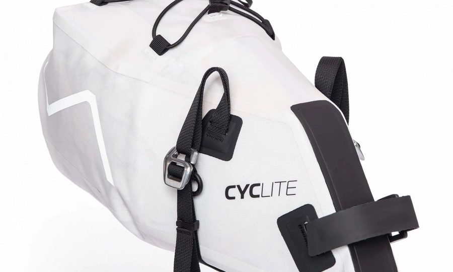 Cyclite Saddle Bag Small / 01 Blanc – Sacoche selle bikepacking 8 L, waterproof et ultra-légère